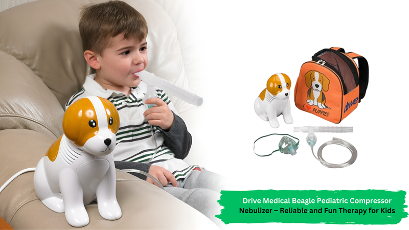 Drive Medical Beagle Pediatric Compressor Nebulizer – Reliable and Fun Therapy for Kids