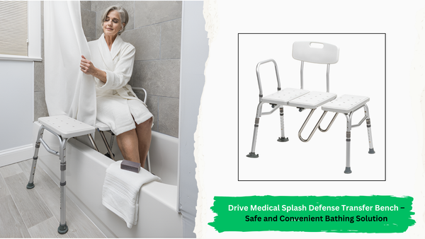 Drive Medical Splash Defense Transfer Bench – Safe and Convenient Bathing Solution