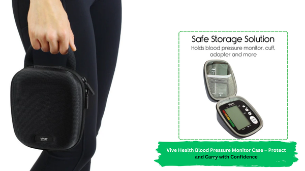 Vive Health Blood Pressure Monitor Case – Protect and Carry with Confidence