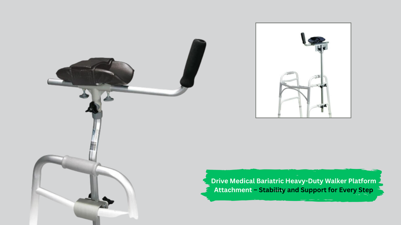 Drive Medical Bariatric Heavy-Duty Walker Platform Attachment – Stability and Support for Every Step