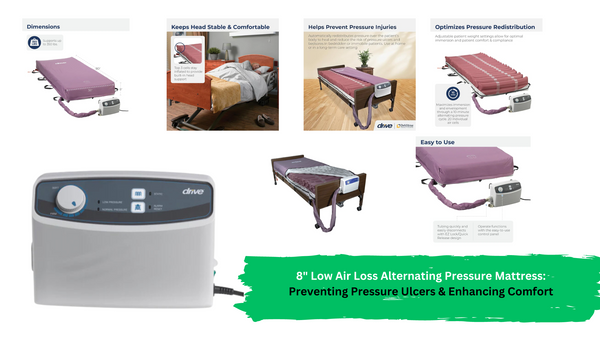 8 Inches Low Air Loss Alternating Pressure Mattress: Preventing Pressure Ulcers & Enhancing Comfort