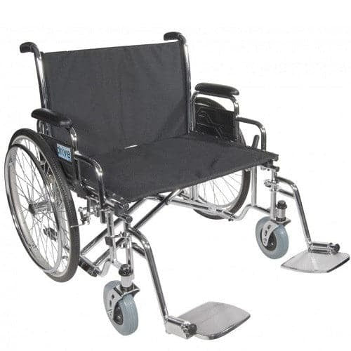 Drive Medical Sentra Heavy Duty Extra Wide Wheelchair with 30-inch seat and desk-length arms