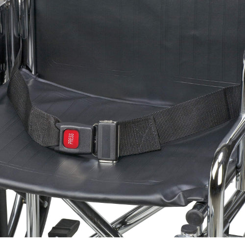 Wheelchair Seat Belt Auto Type Closure, Black