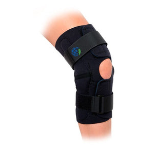 Advanced Orthopaedics Wrap Around Hinged Knee Brace, Black