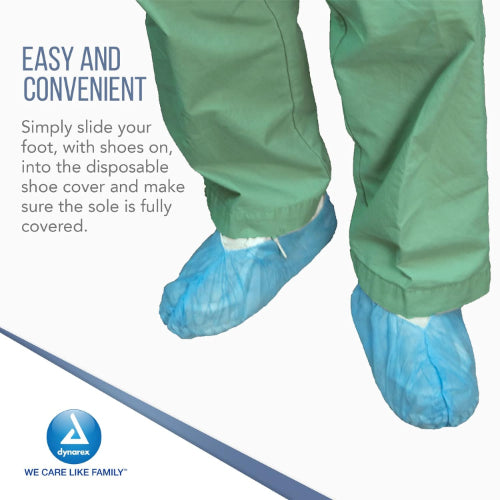 Dynarex Non-Skid Surgical Shoe Covers, Extra Large, 50 Pair Per Box