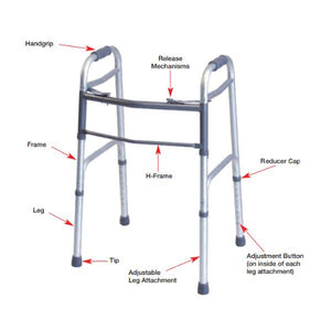 Graham-Field Lumex Everyday Dual Release Folding Walker, 2 Each Hover