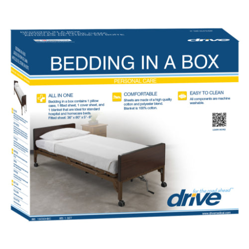 Durable and Comfortable Bedding in a Box, High-Quality Bedding Set with Fitted Sheet, Cover Sheet, Pillowcase, and Blanket at Moovkart