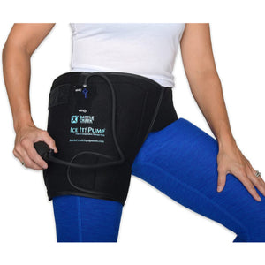 Battle Creek Equipment Ice-It Cold and Compression Hip Wrap with Pump, Reusable Gel Pack for Pain Relief