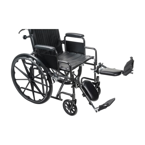 Drive Medical Silver Sport Recliner Wheelchair With Detachable Desk Arms