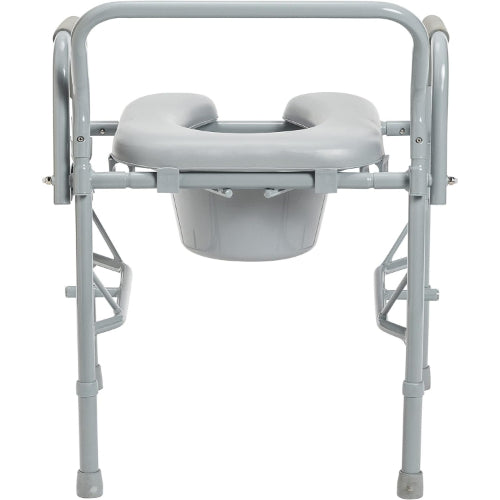 Drive Medical Drop-Arm Commode with Padded Open-Front Seat, 2 Pack