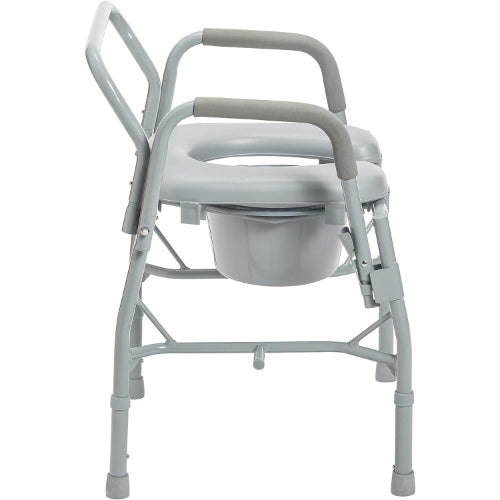 Drive Medical Drop-Arm Commode with Padded Open-Front Seat, 2 Pack