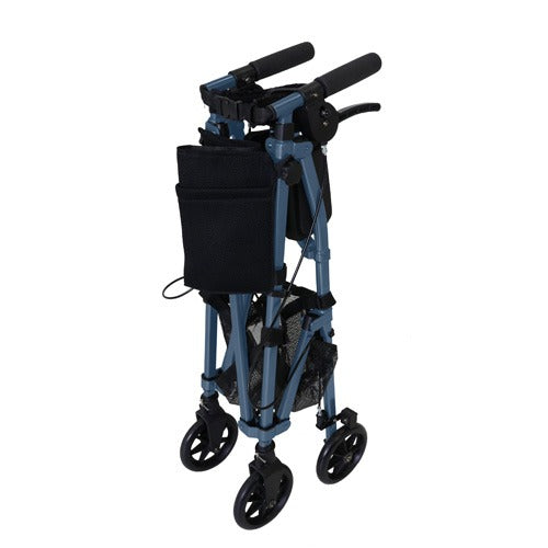 Stander EZ Fold-N-Go Lightweight Folding Rollator, Cobalt Blue, Pack of 2