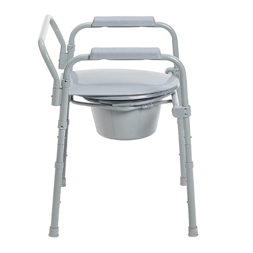 Drive Medical Commode Folding Steel 3-in-1, Case of 4