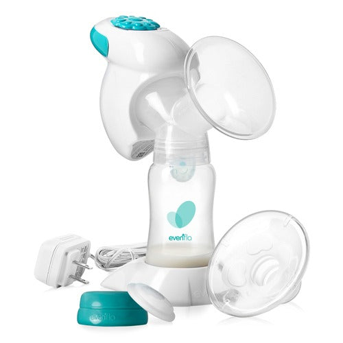 Evenflo Advanced Single Electric Breast Pump offers efficient milk expression with comfort, portability, and easy cleaning for nursing mothers. Moovkart.