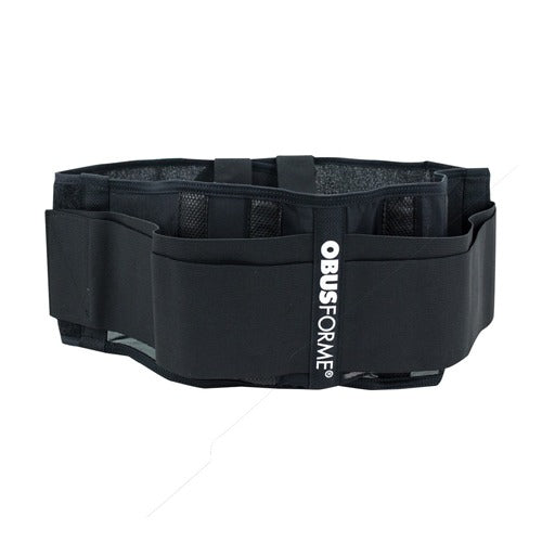 ObusForme Unisex Back Belt (Large/X-Large, Black) - Adjustable Lumbar Support for Lower Back Pain Relief