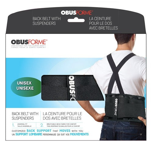 ObusForme Back Belt Unisex, Black