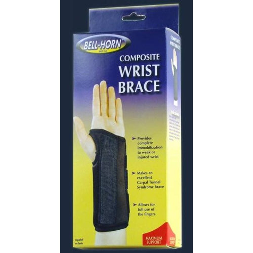 "Composite Wrist Brace Right Large Wrist Circum: 7 8"