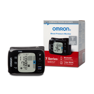 Omron 7 Series Wireless Bluetooth Wrist Blood Pressure Monitor Hover