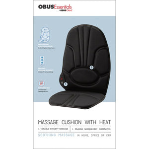 ObusForme Heated Massage Cushion for Home and Auto, with Back Seat Support Hover