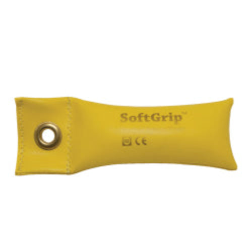 CanDo SoftGrip Hand Weight, Yellow for rehabilitation and light exercises. Comfortable, ergonomic, and durable for easy grip, Moovkart.