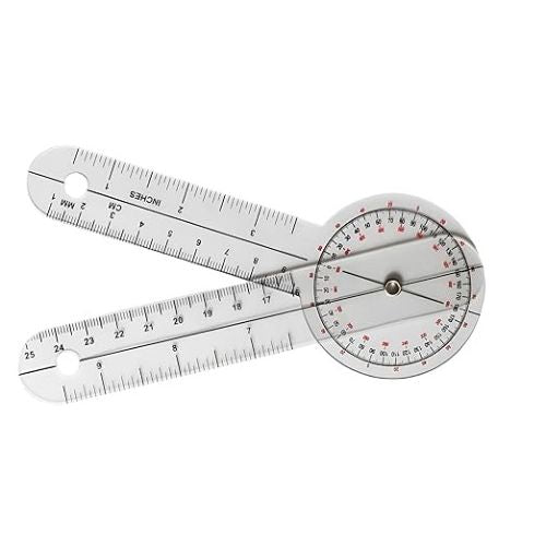 Baseline Plastic Angle Rule Goniometer, 6 Inches