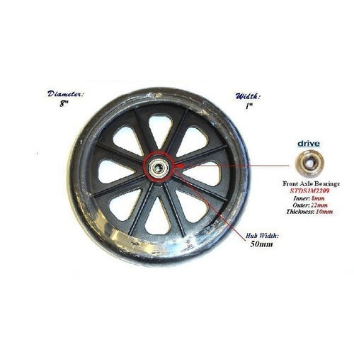 Drive Medical Wheel for 11053 Rollators and 10968 Wheelchairs