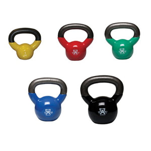 CanDo Vinyl Coated Kettlebells, 5 Piece Set for Fitness