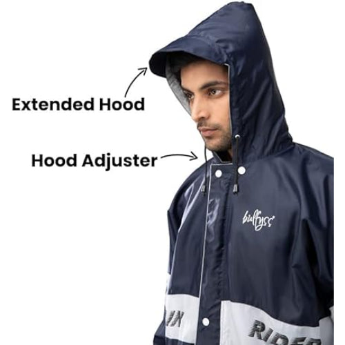 Deluxe Comfort Hooded Rain Poncho