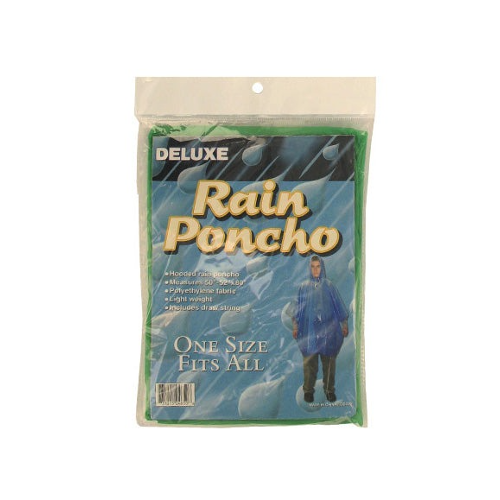 Deluxe Comfort Hooded Rain Poncho