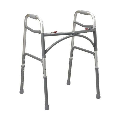 Drive Medical Double Button Adult Folding Bariatric Walker