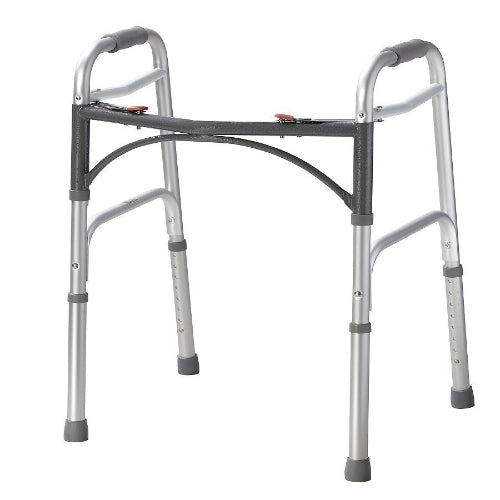 Drive Medical Double Button Adult Folding Bariatric Walker