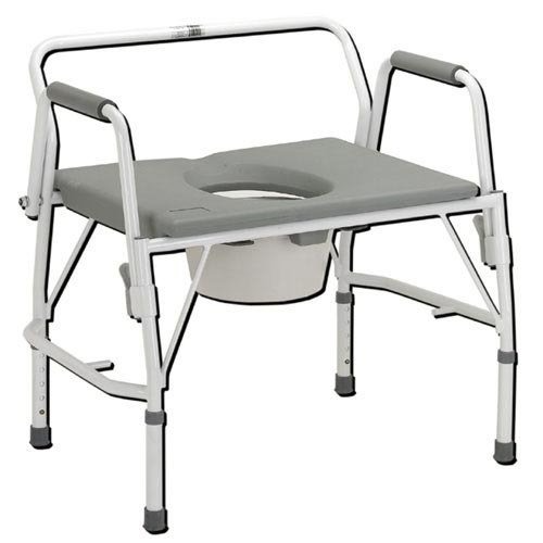 Drive Medical Bariatric Drop Arm Bedside Commode Chair