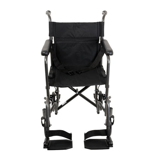 ProBasics Folding Transport Wheelchair with 19 Inches, Wide Seat