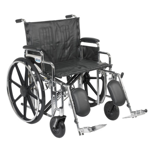 Drive Medical Bariatric Wheelchair with 24-Inch Seat – Heavy-duty design with removable desk arms for comfort and accessibility. Moovkart