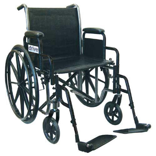 Drive Medical Silver Sport 2 Wheelchair, 16 Inches, Moovkart