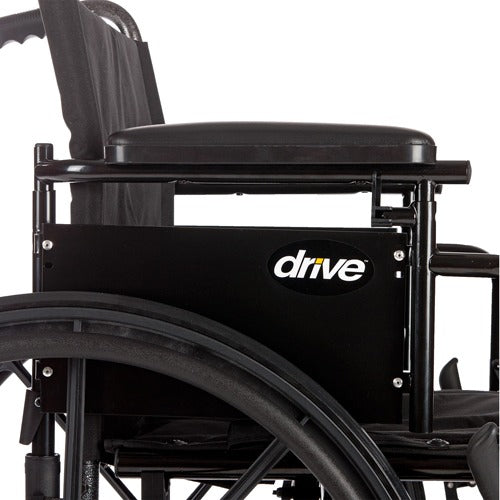 Drive Medical Cruiser X4 Wheelchair with Swing Away Footrests and Adjustable Desk Arms, 20 Inches