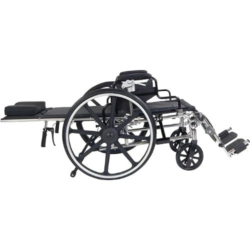 Drive Medical Viper GT 16 Inches Detachable Desk Arms Reclining Wheelchair