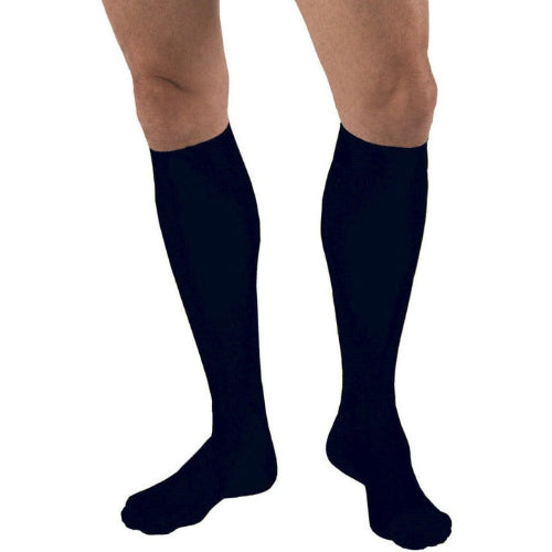 Jobst For Men 8-15mmHg Over-The-Calf Sock, Navy, Small