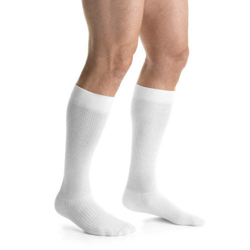 Jobst ActiveWear 20-30 mmHg Knee-High Socks, White, Medium