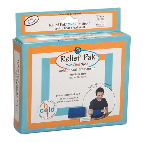 Relief Pak Sensaflex Compress Cold and Hot, Medium, 7 Inches (W) x 12 Inches (L), Case of 12