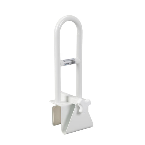 Drive Medical Tub Rail Clamp On Retail Pack, White