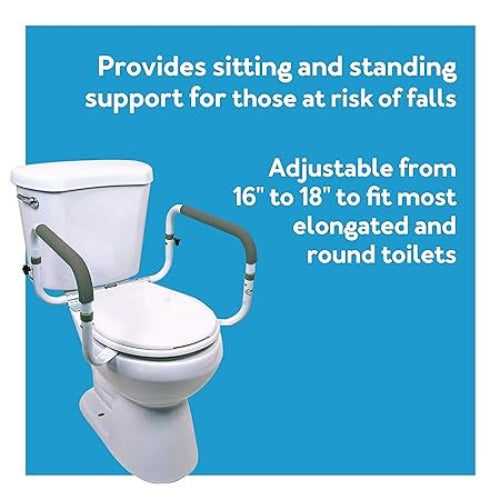 Carex Toilet Safety Frame KD Retail, Each