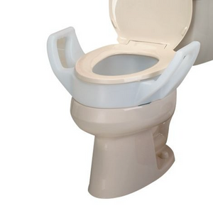 Ableware Elevated Toilet Seat With Arms Standard, 19 Inches Wide