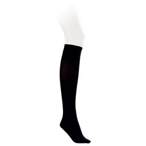 Jobst Opaque Knee-High Closed-Toe 15-20 mmHg Compression Stockings Black, Large, Pack Of 2