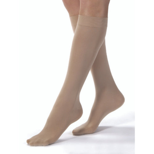 Jobst Relief Knee High 20-30 mmHg Compression Stockings, Silky Beige, Medium