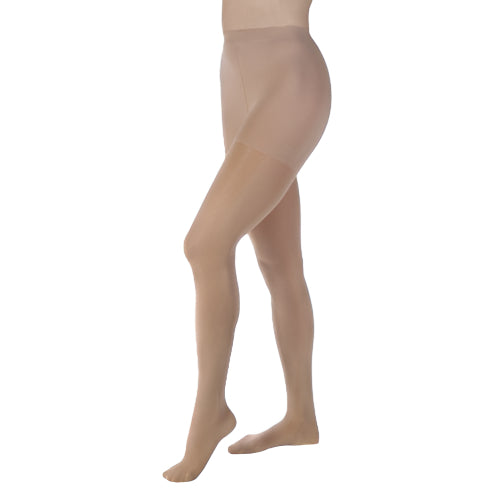 Jobst Opaque 30-40 mmHg Compression Pantyhose, Waist-High, Closed Toe, Silky Beige, X-Large, for leg support and circulation relief. Moovkart