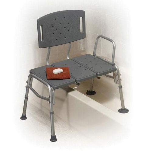 ProBasics Adjustable Transfer Bench with Removable Back and Armrests ...