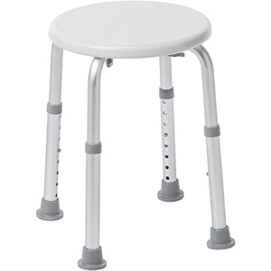 Drive Medical Knock Down Bath Stool, Round, White