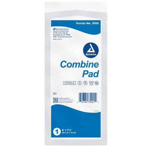 Dynarex ABD Combine Pad Sterile 8 x 7.5 Inches, 12 count