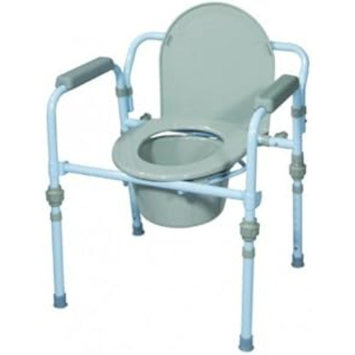 Drive Medical Commode Folding Steel, 3-in-1 Non-Retail Carton